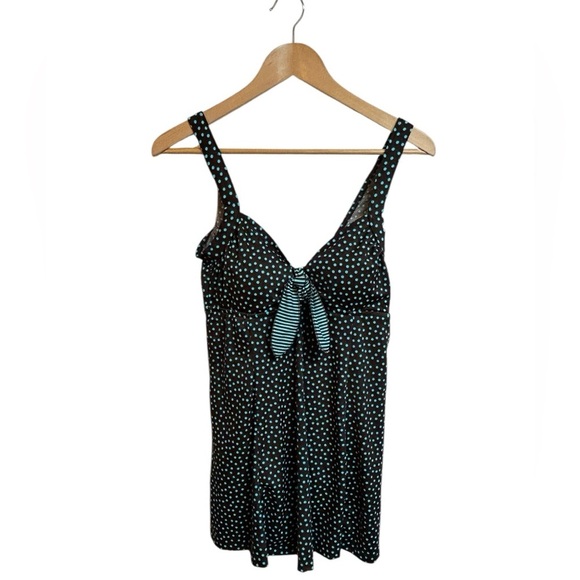 Maxine Polka Dot One Piece Swim Dress Swimsuit Size 12 NWT - Picture 8 of 8
